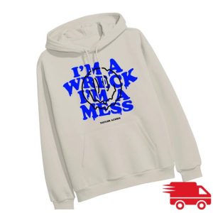 Taylor Acorn Merch Store I’m A Wreck Sand Hooded