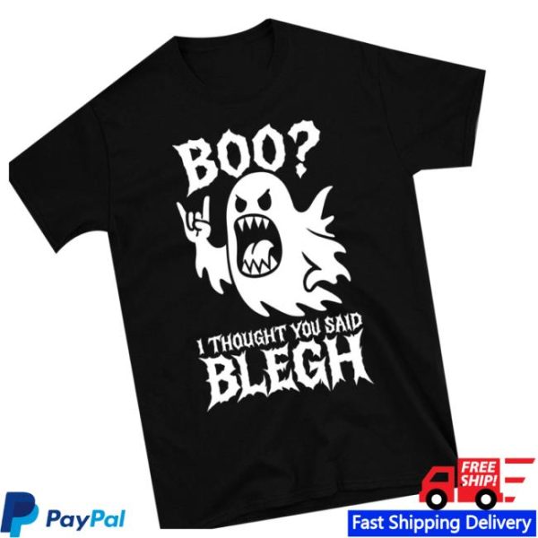 Devilry Clothing Store Merch Boo Thought You Said Blegh T-Shirt