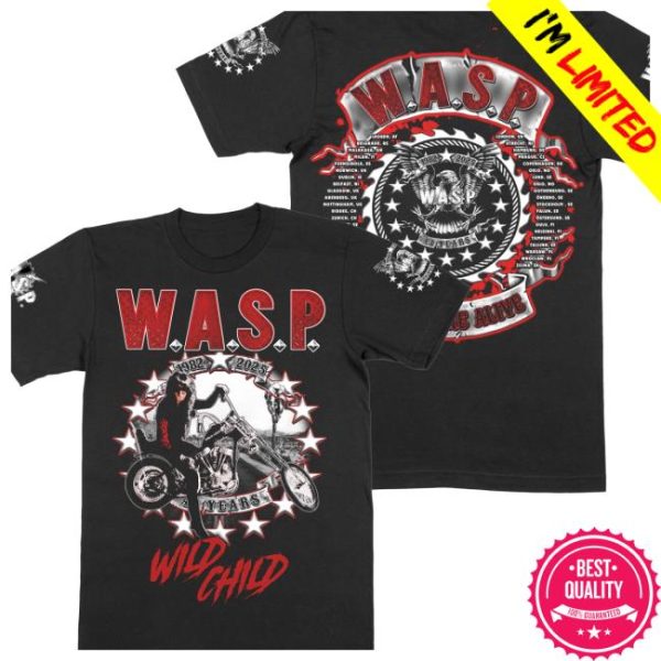 Mfl Stores Merch Wild Child World Tour 2025 Official Black Tour T-Shirt