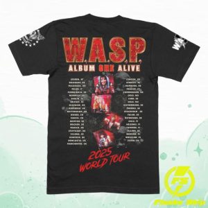 Mfl Stores Merch Album One Alive Band World Tour 2025 Official Black T-Shirt