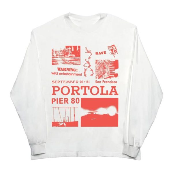 Portola Music Festival Store Merch Warning Longsleeve Lineup Tee