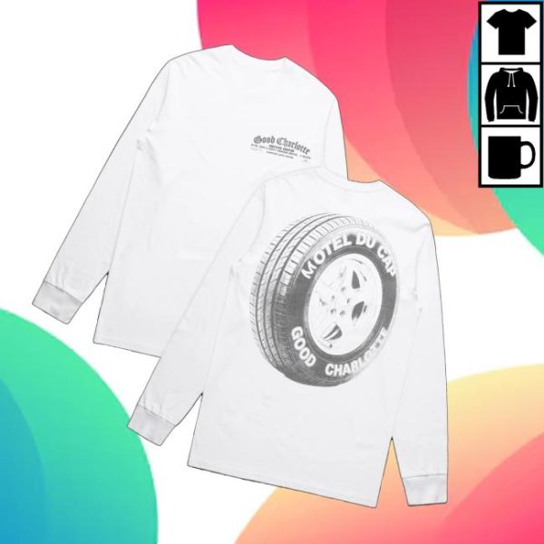 Good Charlotte Merch Store Motel Du Cap Service Center Tire Long Sleeve T-Shirt