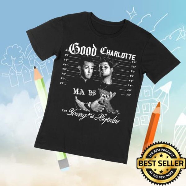 Good Charlotte Merch Store Old School Mugshot T-Shirt