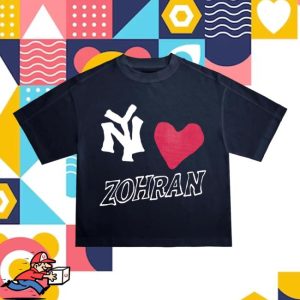 Chnge Merch Store Ny Love Zohran Ss Tee Navy