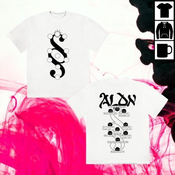 Pack Records Merch Store Aldn Strung Tour Tee White
