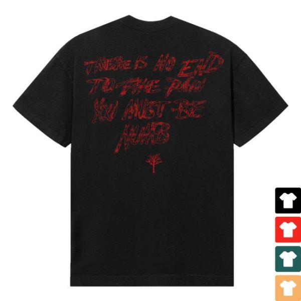 Xxxtentacion Merch Store 17 Numb Tee Bred