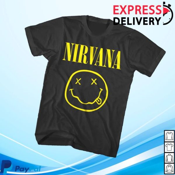 Nirvana Merch Store Nirvana Smiley Tee
