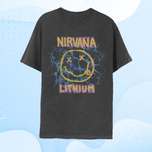 Nirvana Merch Store Lithium Smiley Tee