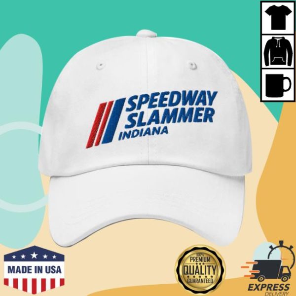 Patriot Depot Store Merch Patriot Indiana Speedway Slammer Custom Embroidered Hat