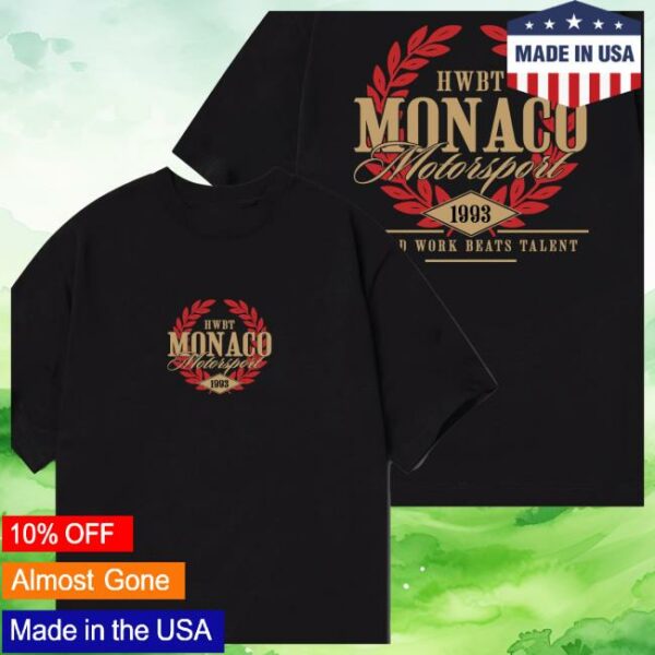 Hwbt Store Merch Monaco Oversized Black T-Shirt