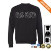 kenny stupid rad merch store merch get dead outline logo crewneck sweatshirt