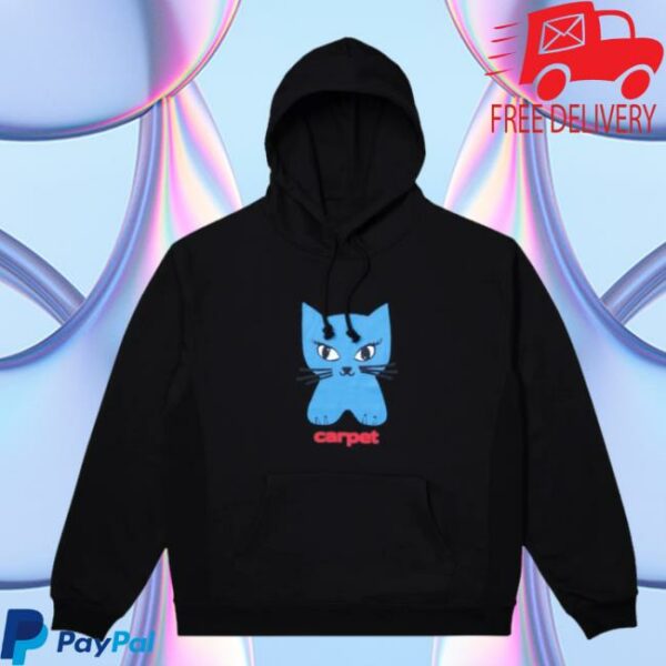 Lofi Store Merch Cat Pullover Black Hoodie