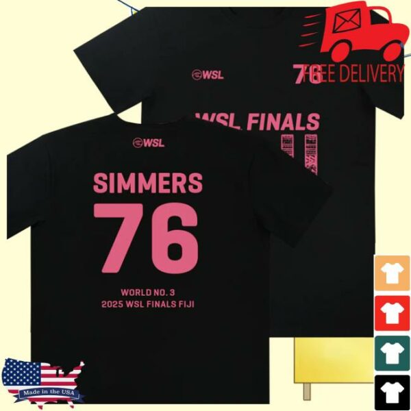 Wslstore Merch Final 5 Official Jersey Caitlin Simmers 2025 Tee