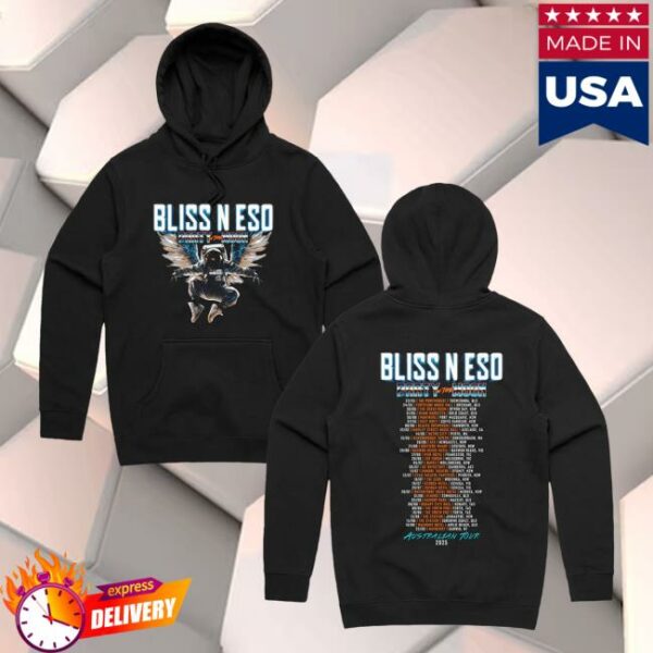 Bliss N Eso Merch Store Party On The Moon Tour Black Hood