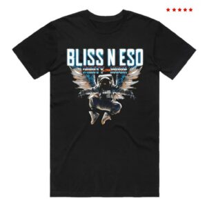 Bliss N Eso Merch Store Party On The Moon Tour Black Tshirt