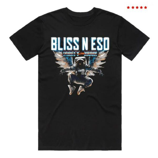 Bliss N Eso Merch Store Party On The Moon Tour Black Tshirt