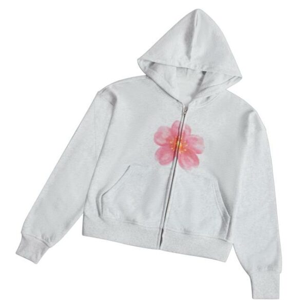 Mandy’s Merch Store Gray Zip-Up Sweater