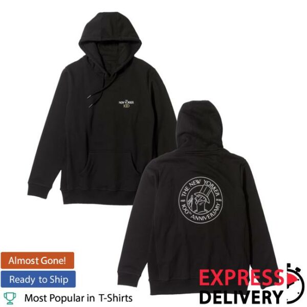 New Yorker Merch Store The 100Th Anniversary Hoodie In Black