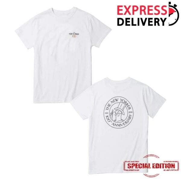 New Yorker Merch Store The 100Th Anniversary T-Shirt In White