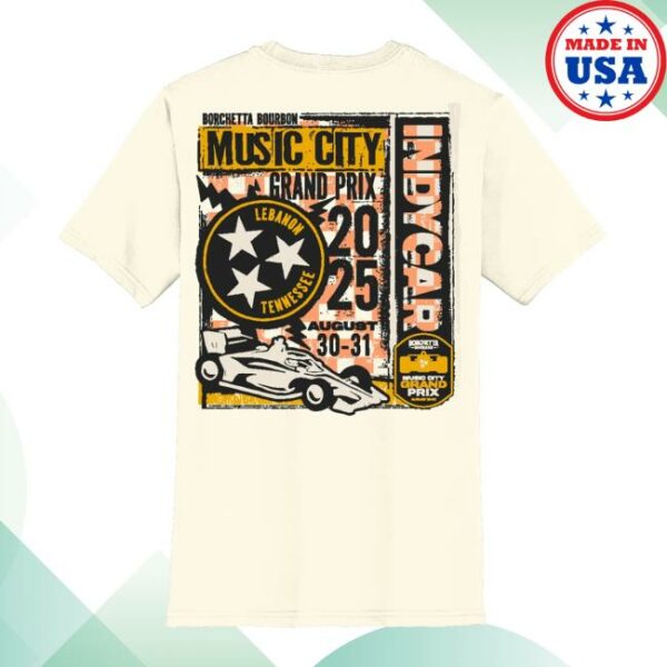 Indycar Store Merch 2025 Borchetta Bourbon Music City Grand Prix Show Print Shirt