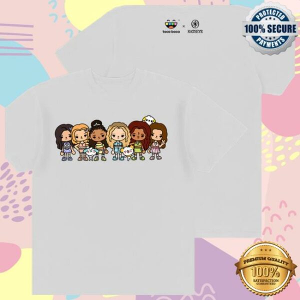 Katseye Store Merch Katseye X Toca Boca White T-Shirt