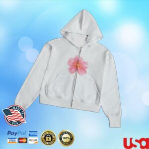 Mandys Merch Store Gray Zip-Up Hoodie