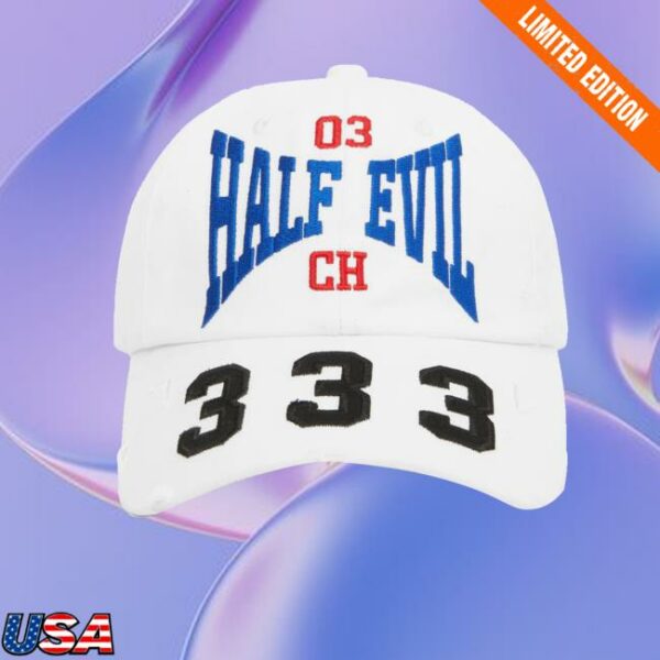 Halfevilco Merch Store White 03 Half Evil Hat