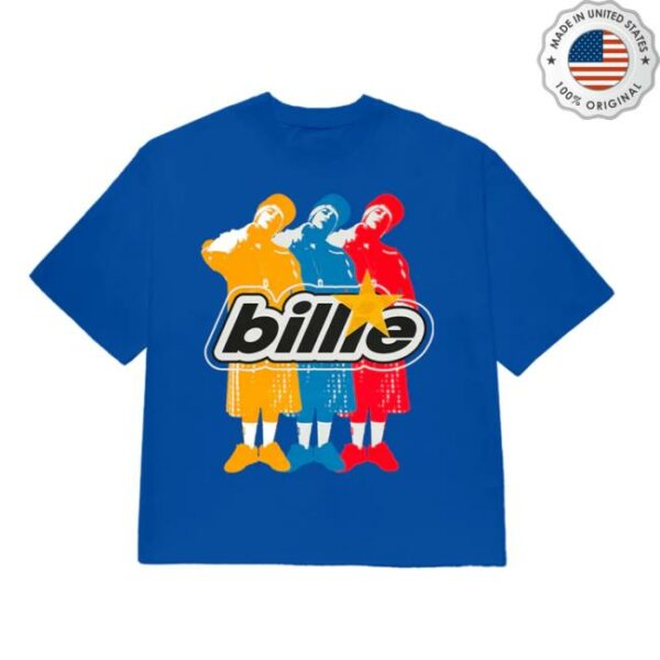 Billie Eilish Store Merch Billie Repeat Blue T-Shirt