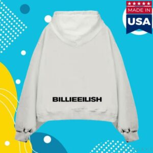 Billie Eilish Store Merch Hanging Blohsh White Hoodie