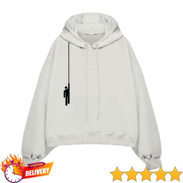 Billie Eilish Store Merch Hanging Blohsh White Hoodie