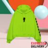 kenny billie eilish store merch hanging blohsh green hoodie