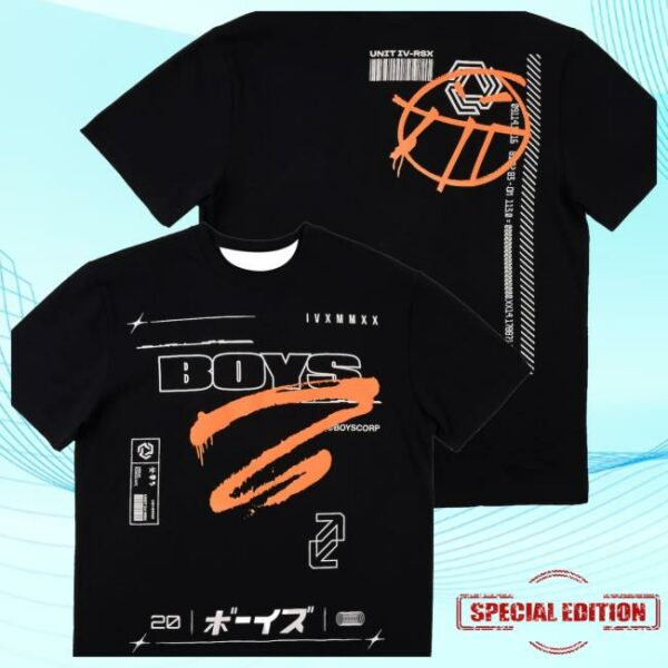 The Boys Store Merch Standard Issue Black Oversized Tee