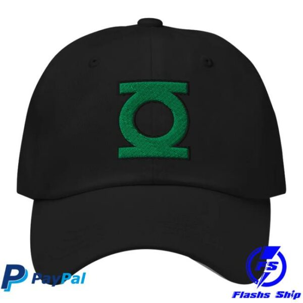 Dc Shop Store Merch Green Lantern Power Battery Embroidered Dad Hat