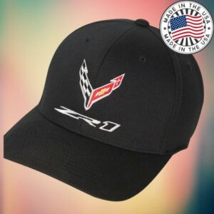 Corvette Store Merch C8 Zr1 Corvette Emblem Black Cap