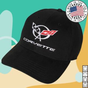 Corvette Store Merch C5 Corvette Emblem Classic Fit Black Cap
