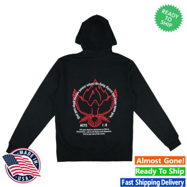 Disciple Threads Store Merch Holy Spirit Power Zip Hoodie