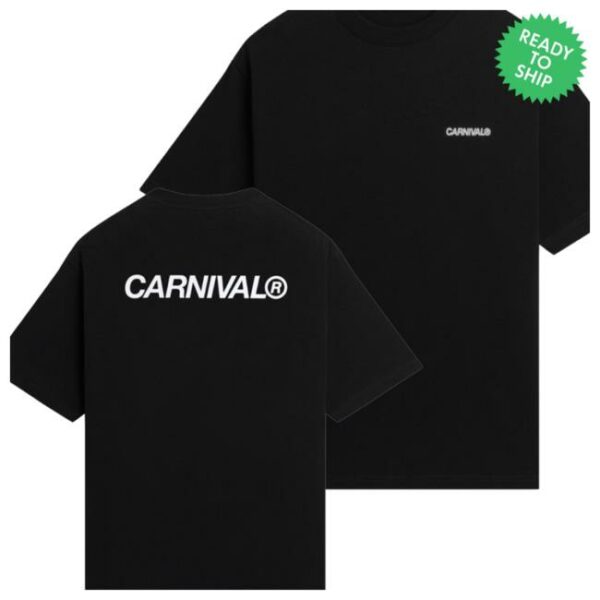 Carnivalbkk Store Merch Carnival Classic Logo Boxy Black T-Shirt