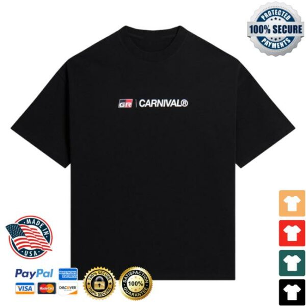 Carnivalbkk Store Merch Carnival X Toyota Gr Racing Ovs Black T-Shirt