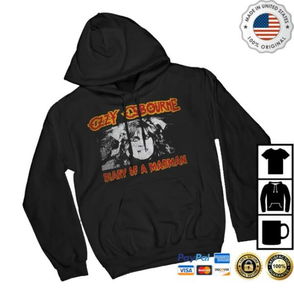 Ozzy Osbourne Merch Store Diary Of A Madman Hoodie
