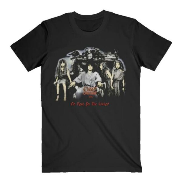 Ozzy Osbourne Merch Store No Rest For The Wicked 1995 Black Tee
