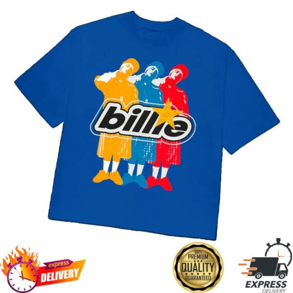 Billie Eilish Store Merch Shop Billie Repeat Blue T-Shirt