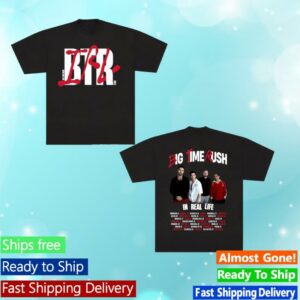 Big Time Rush Merch Store Btr In Real Life Worldwide 2025 Tour Tee