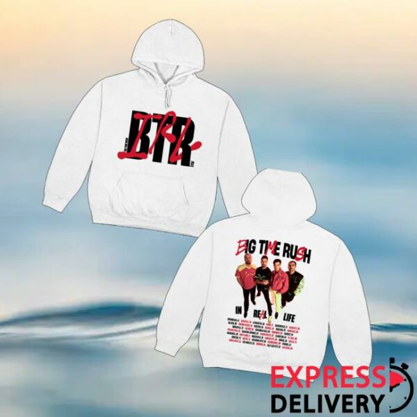Big Time Rush Merch Store Btr In Real Life Worldwide 2025 Tour Hoodie