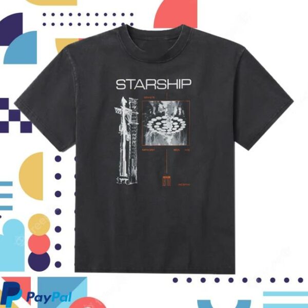 Spacex Store Merch Unisex Spacex Starship Vintage T-Shirt