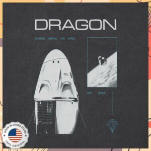 Spacex Store Merch Unisex Spacex Dragon Vintage T-Shirt