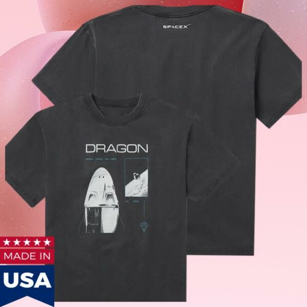 Spacex Store Merch Unisex Spacex Dragon Vintage T-Shirt