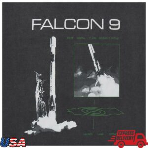 Spacex Store Merch Unisex Spacex Falcon 9 Vintage T-Shirt