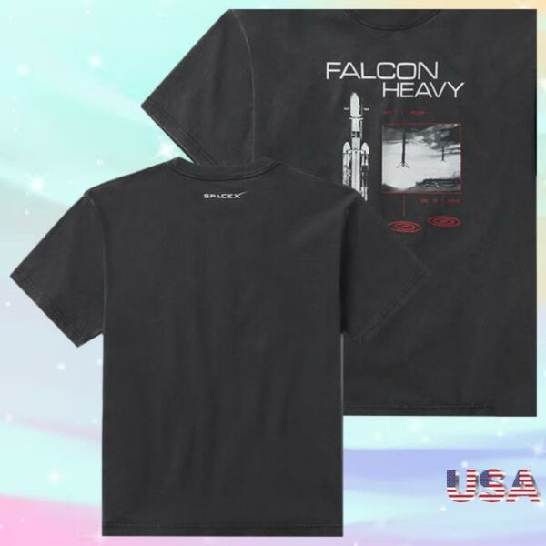 Spacex Store Merch Unisex Spacex Falcon Heavy Vintage T-Shirt