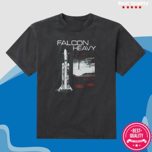 Spacex Store Merch Unisex Spacex Falcon Heavy Vintage T-Shirt