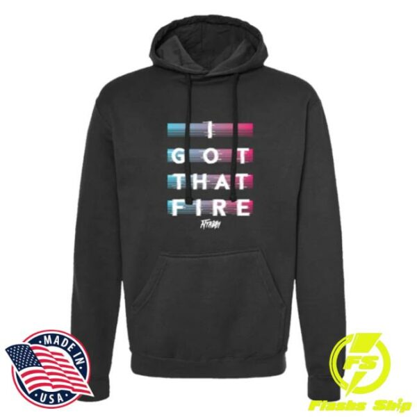 Attaboy Online Store Merch Fire Black Hoodie